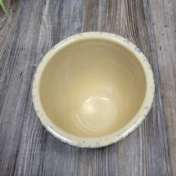 Vintage Wheat Crock, 1 Qt Kitchen, RRP Spongeware, Robinson Ransbottom, Hairline - Picture 3 of 9